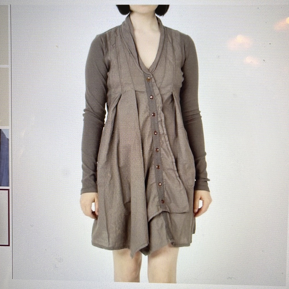 Prarie Underground Raven Button Down Dress